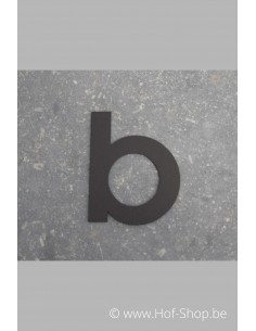 Letter B - zwart 8 cm hoog