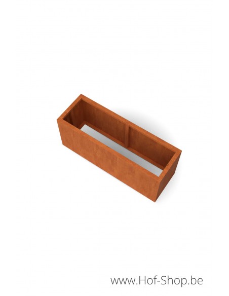 Artesa sans base 150 x 50 x 60 cm - Jardinière en acier Corten Geroba