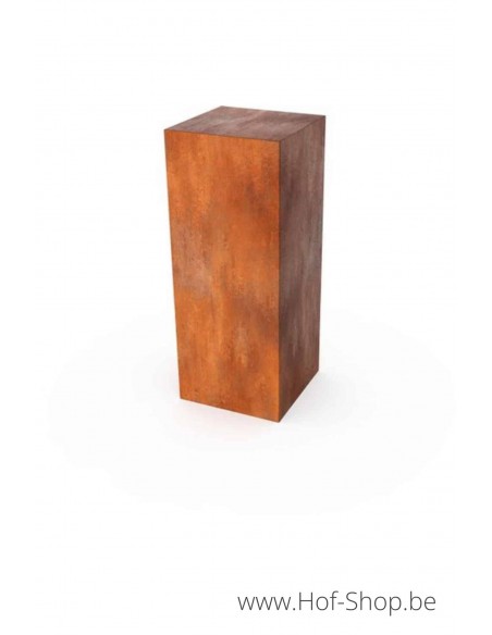 Sokal 40 x 40 x 40 cm - Rack à Buches en acier Corten Geroba