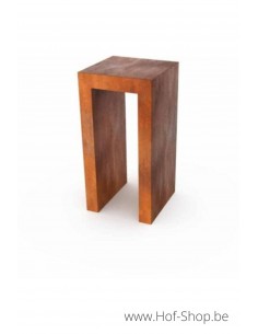 Sokal Forme de U 30 x 30 x 70 cm - Rack à Buches en acier Corten Geroba