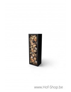 Beltza 50 x 38,5 x 150 cm - Houtopslag Geroba zwart