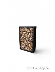 Beltza 100 x 38,5 x 150 cm - Houtopslag Geroba zwart