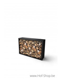 Beltza 150 x 38,5 x 100 cm - Houtopslag Geroba zwart