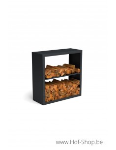 Beltza Dividi 100 x 38,5 x 100 cm - Rack à Buches noir
