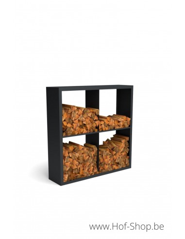 Beltza Dividi 150 x 38,5 x 150 cm - Houtopslag Geroba zwart