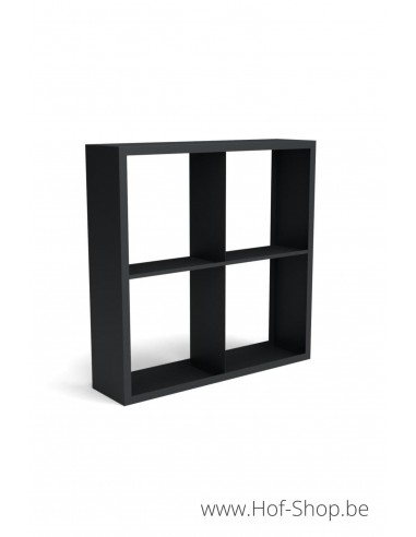 Beltza Dividi 150 x 38,5 x 150 cm - Houtopslag Geroba zwart (BELTZADS41)