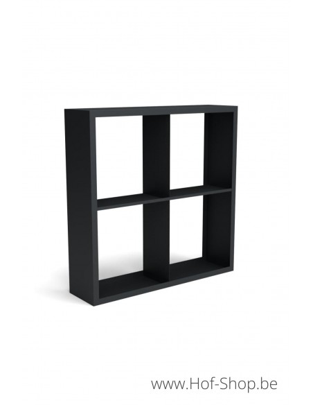 Beltza Dividi 150 x 38,5 x 150 cm - Houtopslag Geroba zwart (BELTZADS41)