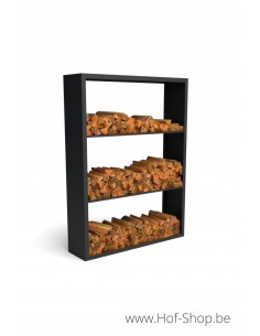Beltza Dividi 150 x 38,5 x 200 cm - Houtopslag Geroba zwart