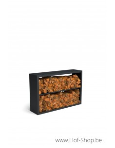 Beltza Dividi 150 x 38,5 x 100 cm - Houtopslag Geroba zwart