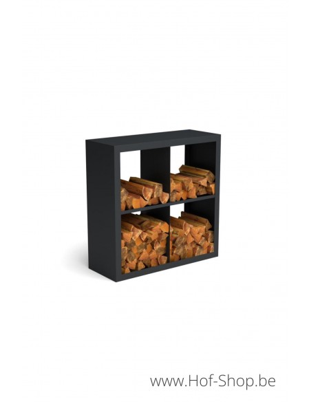 Beltza Dividi 100 x 38,5 x 100 cm - Houtopslag Geroba zwart