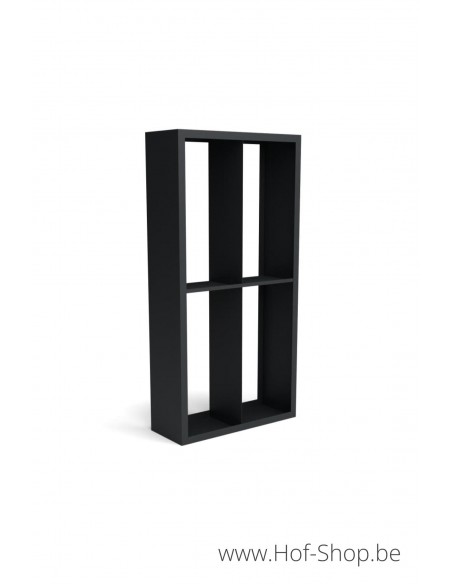 Beltza Dividi 100 x 38,5 x 200 cm - Houtopslag Geroba zwart (BELTZADS52)
