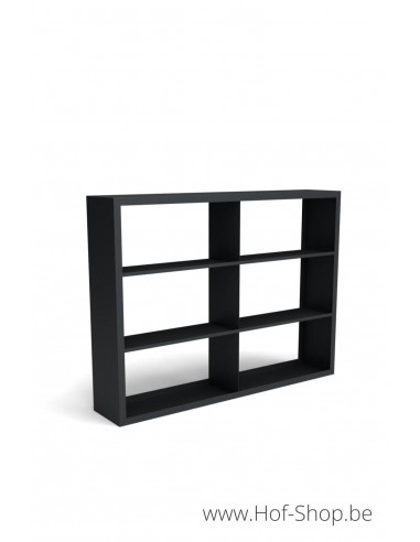 Beltza Dividi 200 x 38,5 x 150 cm - Houtopslag Geroba zwart (BELTZADS92)