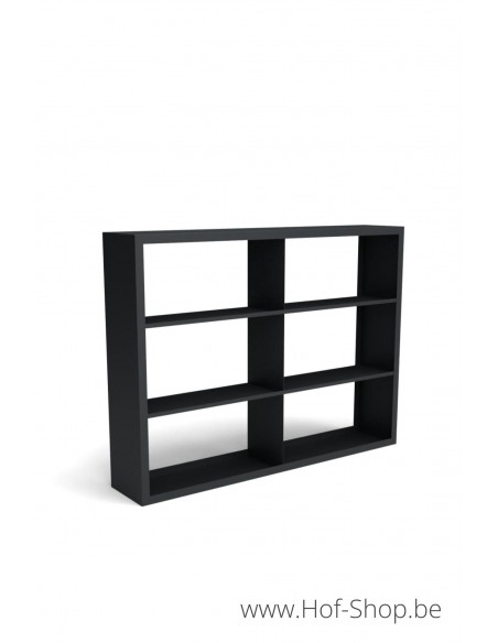 Beltza Dividi 200 x 38,5 x 150 cm - Houtopslag Geroba zwart (BELTZADS92)