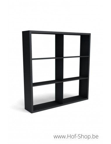 Beltza Dividi 200 x 38,5 x 200 cm - Houtopslag Geroba zwart (BELTZADS102)