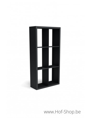 Beltza Dividi 100 x 38,5 x 200 cm - Houtopslag Geroba zwart (BELTZADS53)