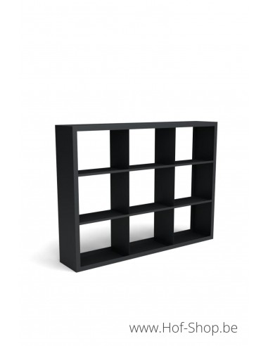 Beltza Dividi 200 x 38,5 x 150 cm - Houtopslag Geroba zwart (BELTZADS93)