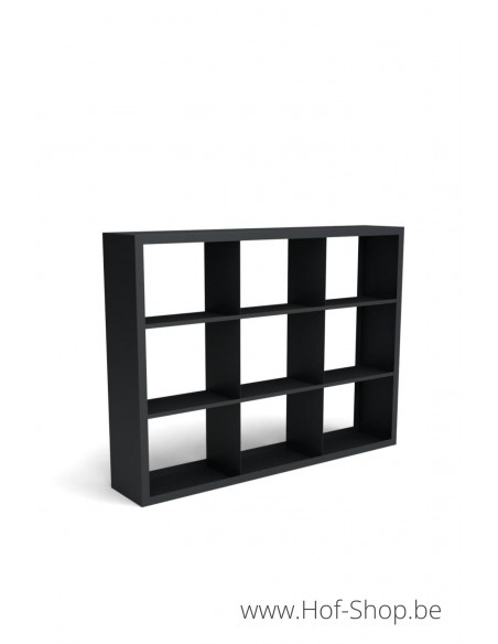 Beltza Dividi 200 x 38,5 x 150 cm - Rack à Buches noir (BELTZADS93)