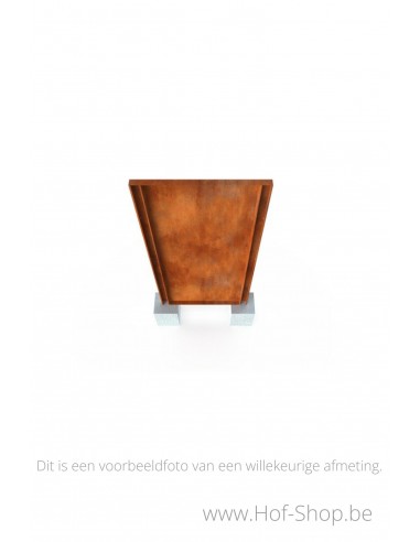 Gerofence vol paneel 50 x 5 x 180 cm - Schutting Geroba in cortenstaal