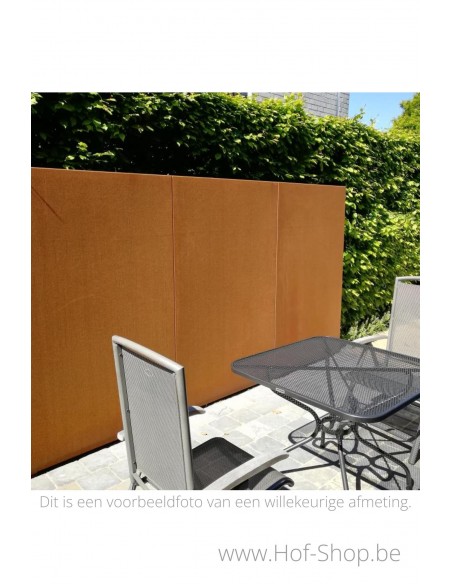 Gerofence vol paneel 50 x 5 x 180 cm - Schutting Geroba in cortenstaal
