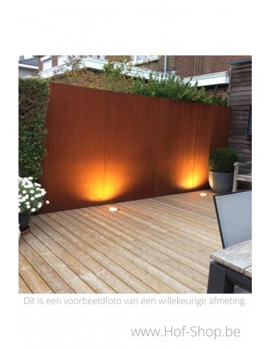 Gerofence vol paneel 50 x 5 x 180 cm - Schutting Geroba in cortenstaal