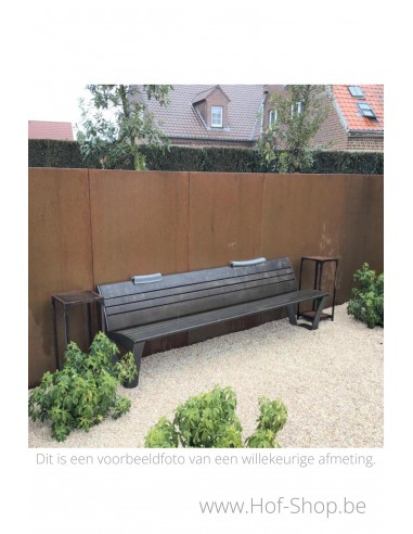 Gerofence panneau complet 100 x 5 x 200 cm - Clôtures en acier Corten Geroba