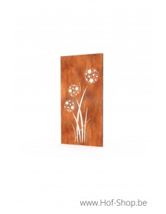 Gerofence Allium 100 x 5 x 180 cm - Clôtures en acier Corten Geroba