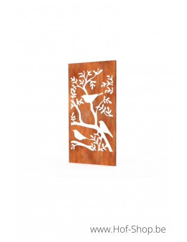 Gerofence Birdy 100 x 5 x 180 cm - Schutting Geroba in cortenstaal