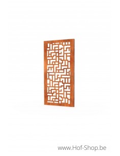 Gerofence Maze 100 x 5 x 180 cm - Clôtures en acier Corten Geroba
