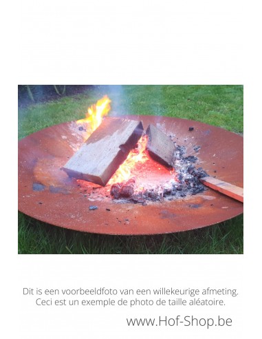 Diablo 60 x 8 cm - Brasero Geroba en acier corten