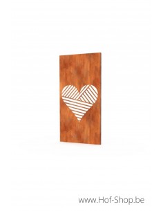 Gerofence Love 100 x 5 x 180 cm - Clôtures en acier Corten Geroba