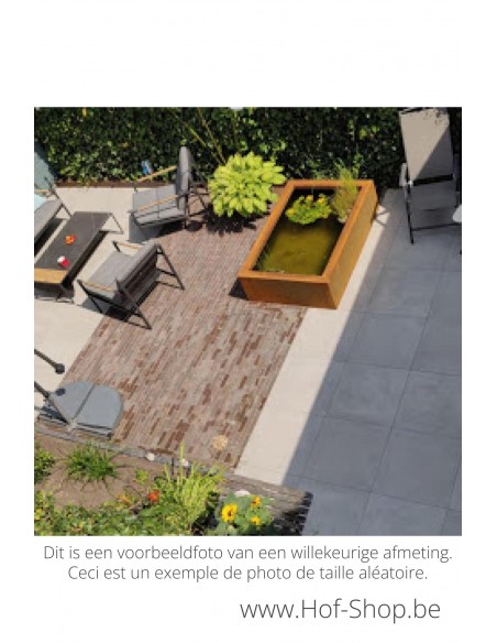 Estani Artesa 250 x 125 x 60 cm - Vijver Geroba cortenstaal