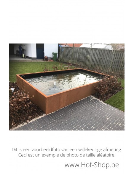 Estani Artesa 250 x 125 x 60 cm - Vijver Geroba cortenstaal
