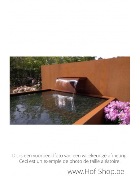 Cascadi 300 x 25 x 120 cm - Watervalelement (NAAST vijver) Geroba cortenstaal