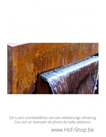 Cascadi 100 x 25 x 120 cm - Watervalelement (NAAST vijver) Geroba cortenstaal