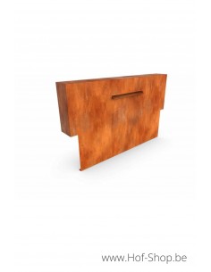 Cascadi 300 x 25 x 120 cm - Élément de Cascade Geroba (SUR étang) en Acier Corten Cascadi