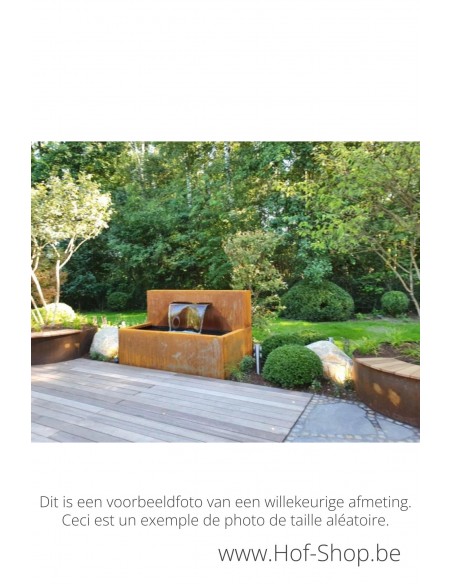 Cascadi 125 x 25 x 160 cm - Watervalelement (OP vijver) Geroba cortenstaal