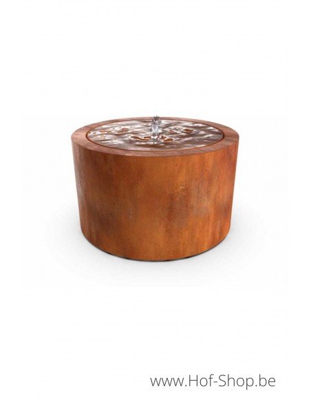 Taula Ronda 50 x 50 cm - Watertafel Geroba cortenstaal