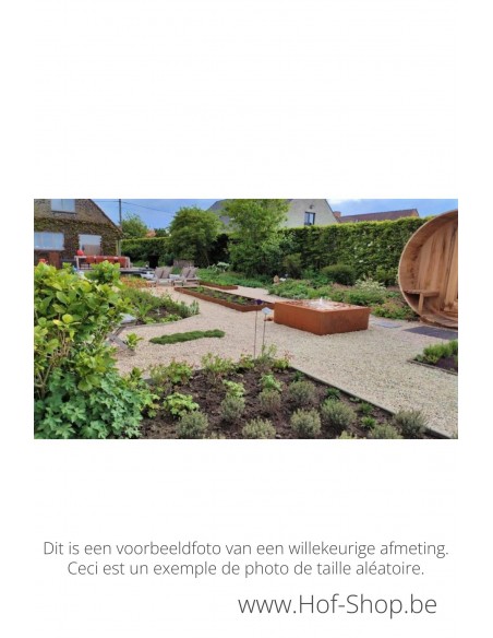 Taula Quadra 100 x 100 x 40 cm - Watertafel Geroba cortenstaal