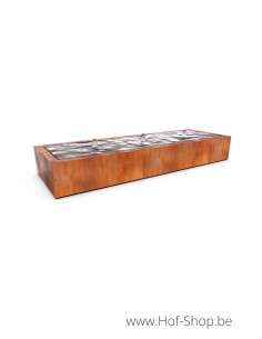 Taula Artesa 300 x 100 x 40 cm - Watertafel Geroba cortenstaal