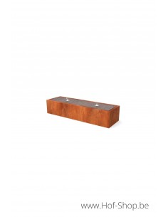 Taula Artesa 200 x 60 x 40 cm - Watertafel Geroba cortenstaal