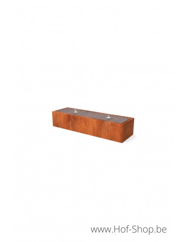 Taula Artesa 200 x 60 x 40 cm - Watertafel Geroba cortenstaal