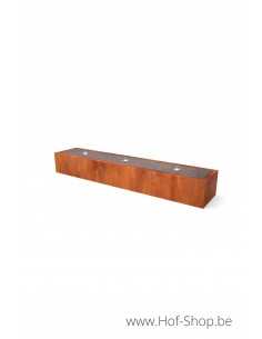 Taula Artesa 300 x 60 x 40 cm - Watertafel Geroba cortenstaal