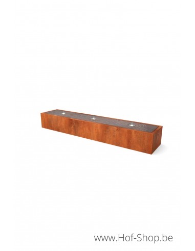Taula Artesa 300 x 60 x 40 cm - Watertafel Geroba cortenstaal