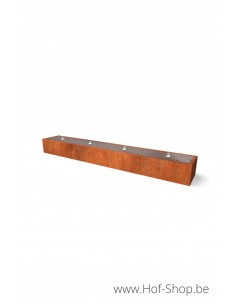 Taula Artesa 400 x 60 x 40 cm - Watertafel Geroba cortenstaal