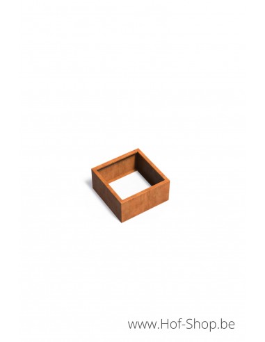 Carrez zonder bodem 80 x 80 x 40 cm - Adezz Plantenbak in cortenstaal