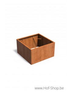 Carrez zonder bodem 140 x 140 x 80 cm - Adezz Plantenbak in cortenstaal