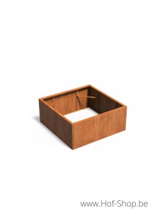 Carrez zonder bodem 140 x 140 x 60 cm - Adezz Plantenbak in cortenstaal