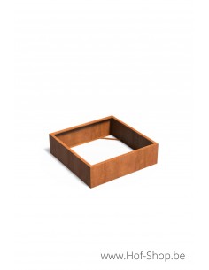 Carrez zonder bodem 140 x 140 x 40 cm - Adezz Plantenbak in cortenstaal