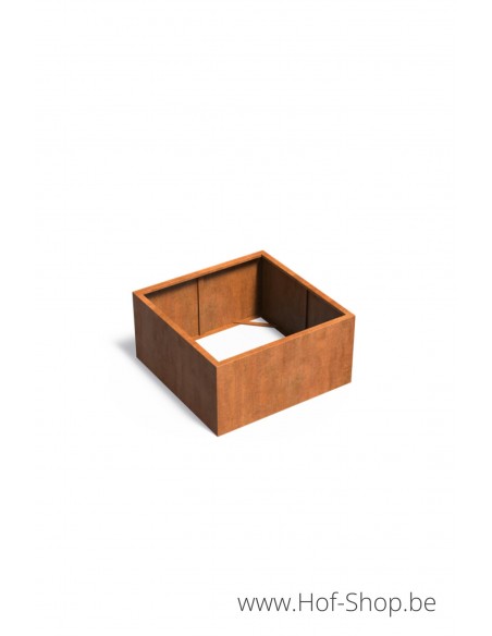Carrez zonder bodem 120 x 120 x 60 cm - Adezz Plantenbak in cortenstaal