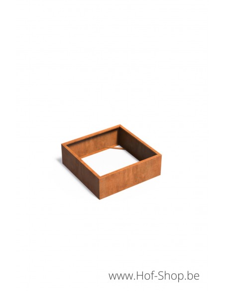 Carrez zonder bodem 120 x 120 x 40 cm - Adezz Plantenbak in cortenstaal